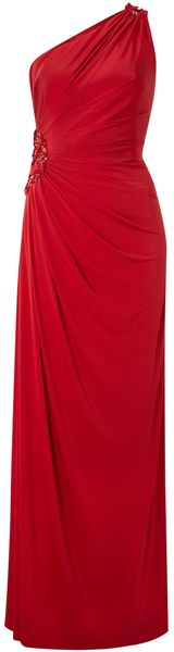 Anoushka G One Shoulder Rouched Dress - Lyst