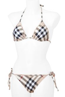 Burberry Brit New Classic Check String Bikini - Lyst