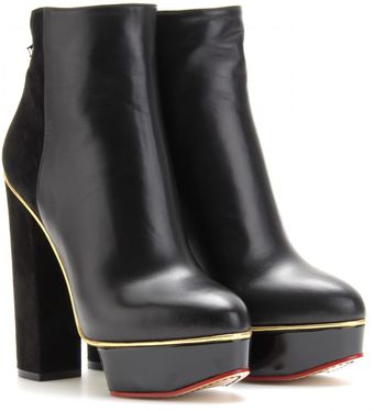 Charlotte Olympia Valerie Pony Platform Ankle Boots - Lyst