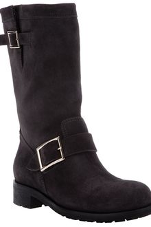 Jimmy Choo Suede Biker Boot - Lyst