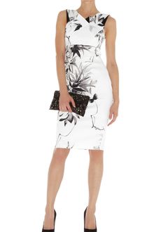 Karen Millen Oriental Floral Print Dress - Lyst
