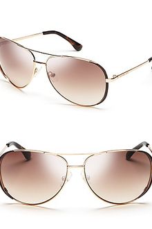 Michael Kors Michael Sicily Aviator Sunglasses - Lyst