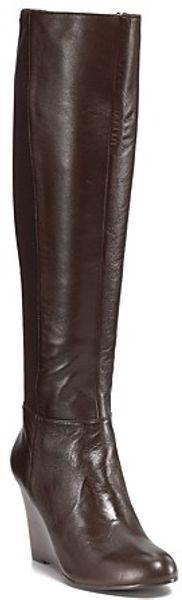 Michael Kors Michael Bromley Wedge Boots - Lyst