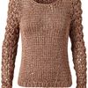 Rag & Bone Chunky Knitted Sweater in Brown (bronze) - Lyst