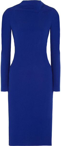 Roland Mouret Barsad Draped Back Crepe Dress - Lyst