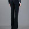 Alexander Mcqueen Silk Piping Straightcut Trouser in Black - Lyst