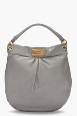 Marc By Marc Jacobs Grey Leather Hillier Hobo Bag