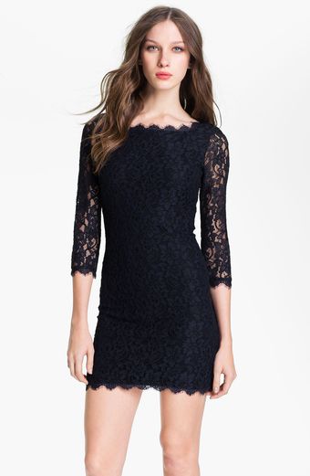 Diane Von Furstenberg Zarita Lace Shift Dress - Lyst