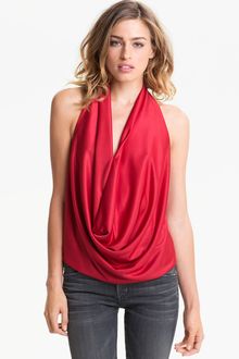 Remain Draped Halter Top - Lyst