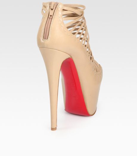 louboutin beige sandals