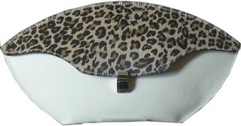 Steven Harkin Oval Patent Nude Leather Clutch Bag - Lyst