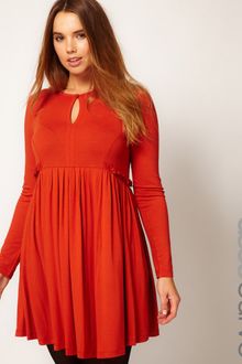 Asos Curve Dress with Ruffle - Lyst