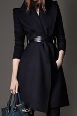Burberry Wide Lapel Belted Coat