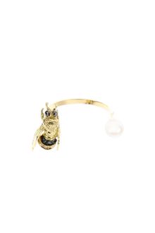 Delfina Delettrez Open Ring in 18k Yellow Gold - Lyst