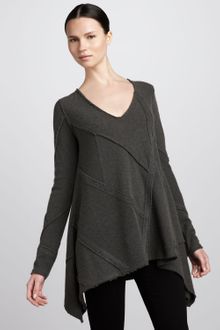 Donna Karan New York Longsleeve Patchwork Top - Lyst