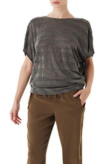 Michael Stars Stripe Front Back Drape Top - Lyst