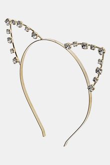 Topshop Cat Ears Metal Headband - Lyst