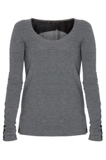 Victoria Beckham Two Tone Paneled Tee - Lyst