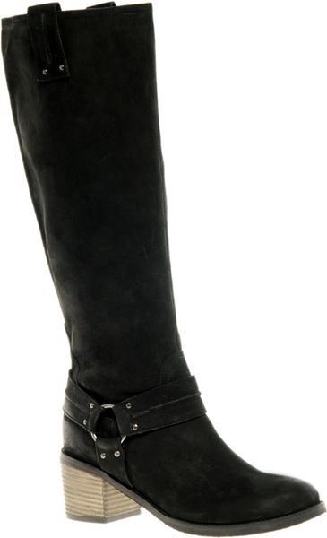 ... Chocolate Chip Leather Knee High Boots with Mid Heel in Black | Lyst ... Chocolate Chip Leather Knee High Boots with Mid Heel in Black | Lyst