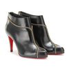 Christian Louboutin Colizip 85 Leather Ankle Boots in Black (gold) - Lyst