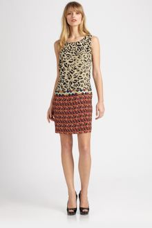 Etro Beaded Silk Dress - Lyst