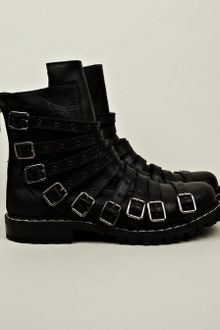 Gareth Pugh Gareth Pugh Mens Low Biker Buckles Boots - Lyst