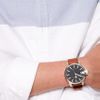 Nixon Chronicle Leather Watch in Brown for Men - Lyst