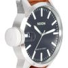 Nixon Chronicle Leather Watch in Brown for Men - Lyst