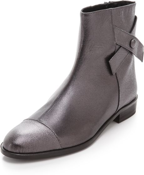 comfortable flat black booties