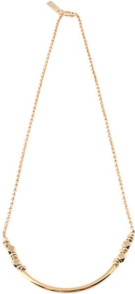 Vanessa Mooney Nugget Necklace Gold - Lyst