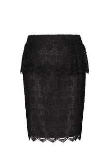 Mango Lace Peplum Skirt - Lyst