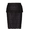 Mango Lace Peplum Skirt in Black - Lyst