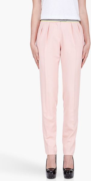 Preen Pink Pleated Edwyn Pants - Lyst