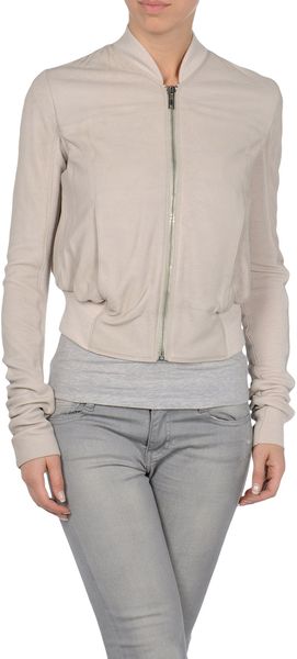 Rick Owens Leather Outerwear - Lyst