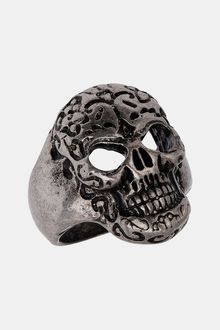 Topman Day Of The Dead Skull Ring - Lyst