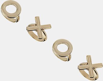 Topshop Xoxo Rings Set Of 4 - Lyst
