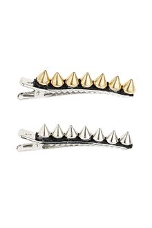 Topshop Metal Spike Clips - Lyst