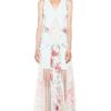 Zimmermann Clieque Paneled Fishnet Dress  in White (floral) - Lyst