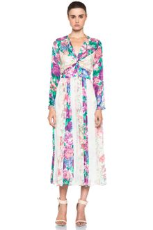 Zimmermann Clique Twist Dress in Floral - Lyst