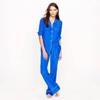 J.Crew Collection Silk Pajama Shirt - Lyst