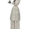 Oscar De La Renta Silver Tone Chain Tassel Clip Earrings in Silver - Lyst
