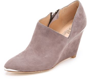 Belle By Sigerson Morrison Felicia Dip Wedge Booties - Lyst