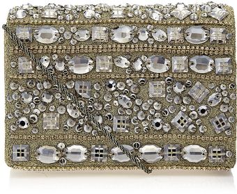 Marchesa Golden Sequin Shoulder Bag - Lyst