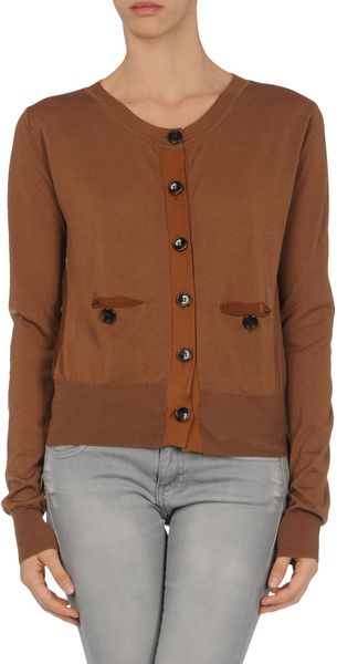 Knit Cardigan - Lyst