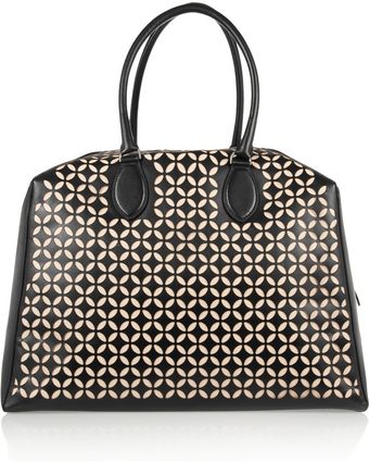 Alaïa Perforated Leather Tote - Lyst