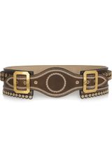 Alexander McQueen Rivetdetailed Leather Waist Belt