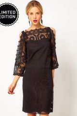 ASOS Collection Asos Shift Dress with Lace Detail