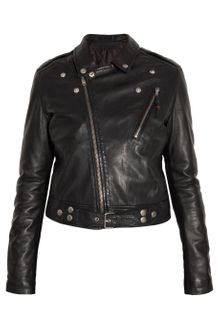 Blk Dnm Leather Motorcycle Jacket - Lyst