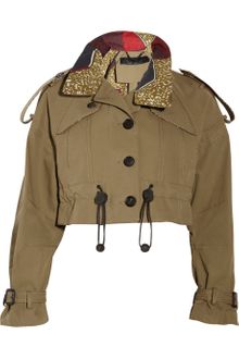 Burberry Prorsum Cropped Cottonpoplin Parka - Lyst