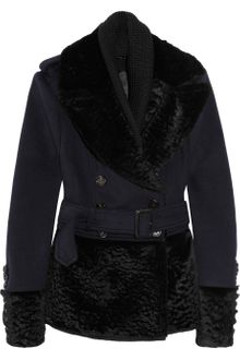 Burberry Prorsum Woolblend and Rabbit Coat - Lyst